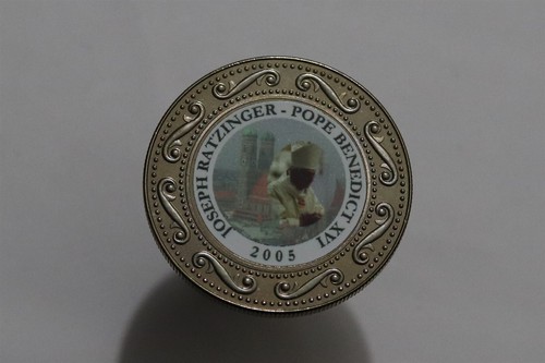 🧭 🇸🇴 SOMALIA 1 DOLLAR 2005 POPE BENEDICT XVI COLOURED B59 #5897