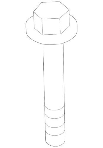 Perno de ducto de entrada de aire para Ford 2010-2020 (N/P W500300-S437)
