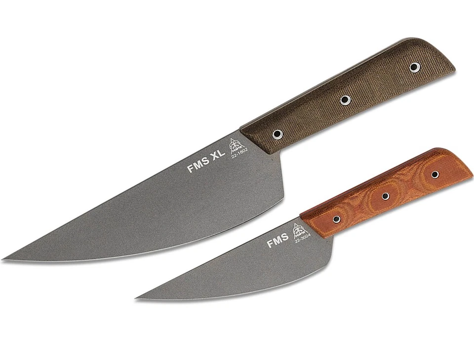 Juego de cuchillos de cocina combo especial TOPS Frog Market cuchillas de chef para carne de hoja fija Foto 2 de 4