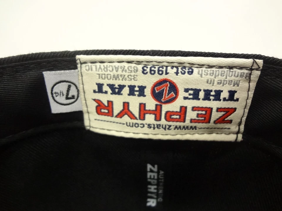 Vintage ECHL Utah Grizzlies LOGO Fitted 7 1/4 Hat 90s Zephyr NEW NWT Wool Blend - Image 4 of 4