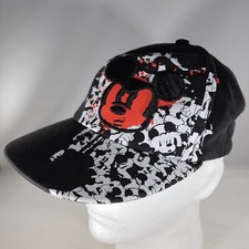 Disney Parks Mickey Mouse Youth Hat Angry Graphics SZ 54/57cm Fitted Cap