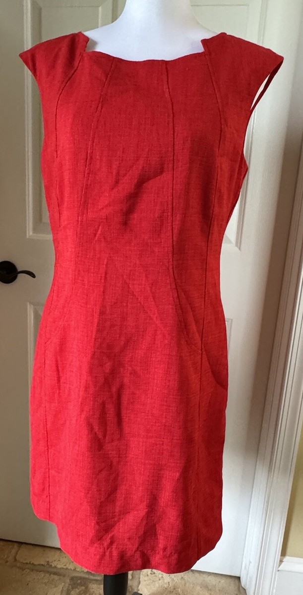 The Red Dress Ellen Tracy Womens 8 Linen Tweed Look Business Boss Work  Classic | eBay