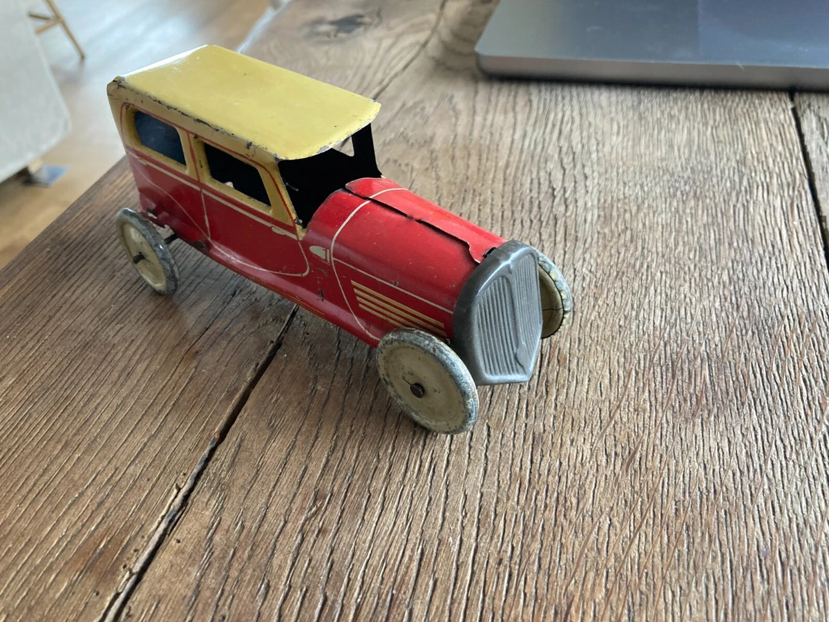 RARE VOITURE MEMO Jouet mécanique jouet ancien en tôle Joustra jep france- jouet EUR 119,99 - FR