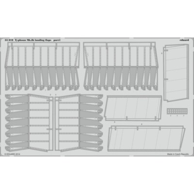 MW22 EDUARD 23018 TYPHOON MK.IB LANDING FLAPS  1/24 PE SET for AIRFIX