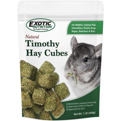 Timothy Hay Cubes (1 High Fiber Treat Rabbit, Guinea Pig - Main Image