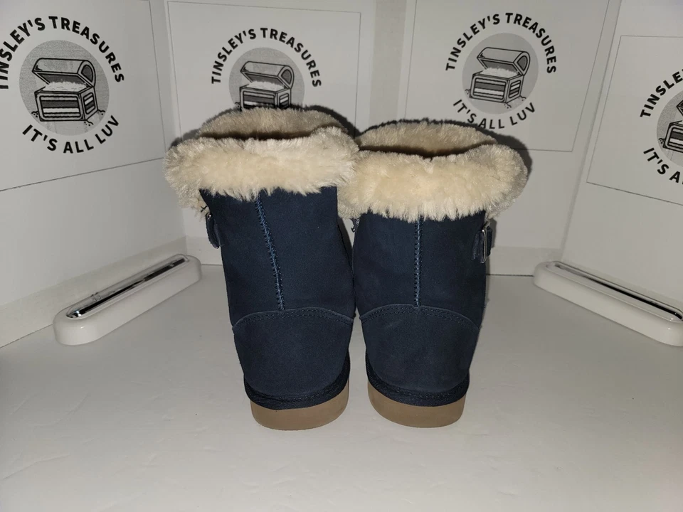 Style & Co. женщин крошечный 2 кожаный закрытый носок середины икры холодный, темно-синий, размер 8,5 - Изображение 4 из 4