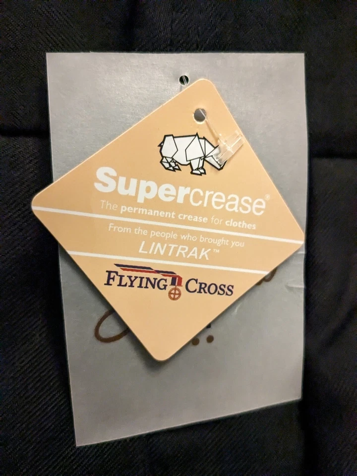 Pantalones Uniforme Flying Cross NEGROS Para Mujer 16 REG NUEVOS CON ETIQUETAS Sin Dobladillo Superpliegue Ajuste ProX Foto 4 de 4