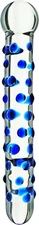 KNOTTY PLEASER LUXURIOUS HAND BLOWN GLASS DILDO MASSAGER