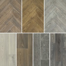 Wood Plank Effect Vinyl Flooring Felt Back Lino Kitchen Bathroom 2m 3m 4m