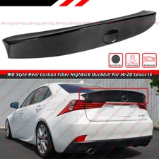 FOR 2014-20 LEXUS IS300 IS350 WD STYLE REAL CARBON FIBER DUCKBILL TRUNK SPOILER