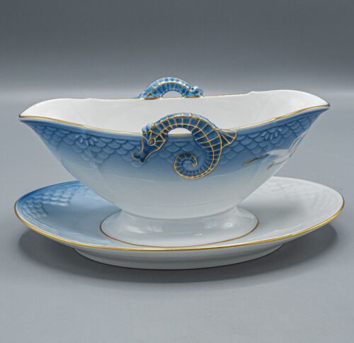 Bing & Grondahl B & G Seagull Gravy Sauce Boat Attached Underplate - 8 - Picture 4 of 9