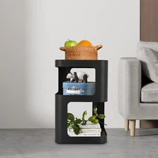 3-tier Side Table Coffee Table Sofa Bedside Table Storage Organizer Space Saving