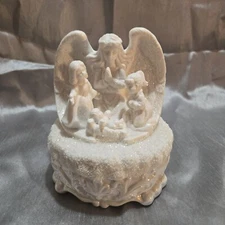  Musical Religious Wind Up Nativity Angel Figurine