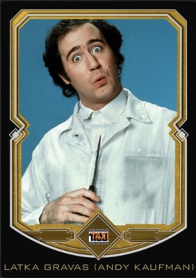 Custom Novelty Card Latka Gravas Andy Kaufman Taxi (Blank Back)