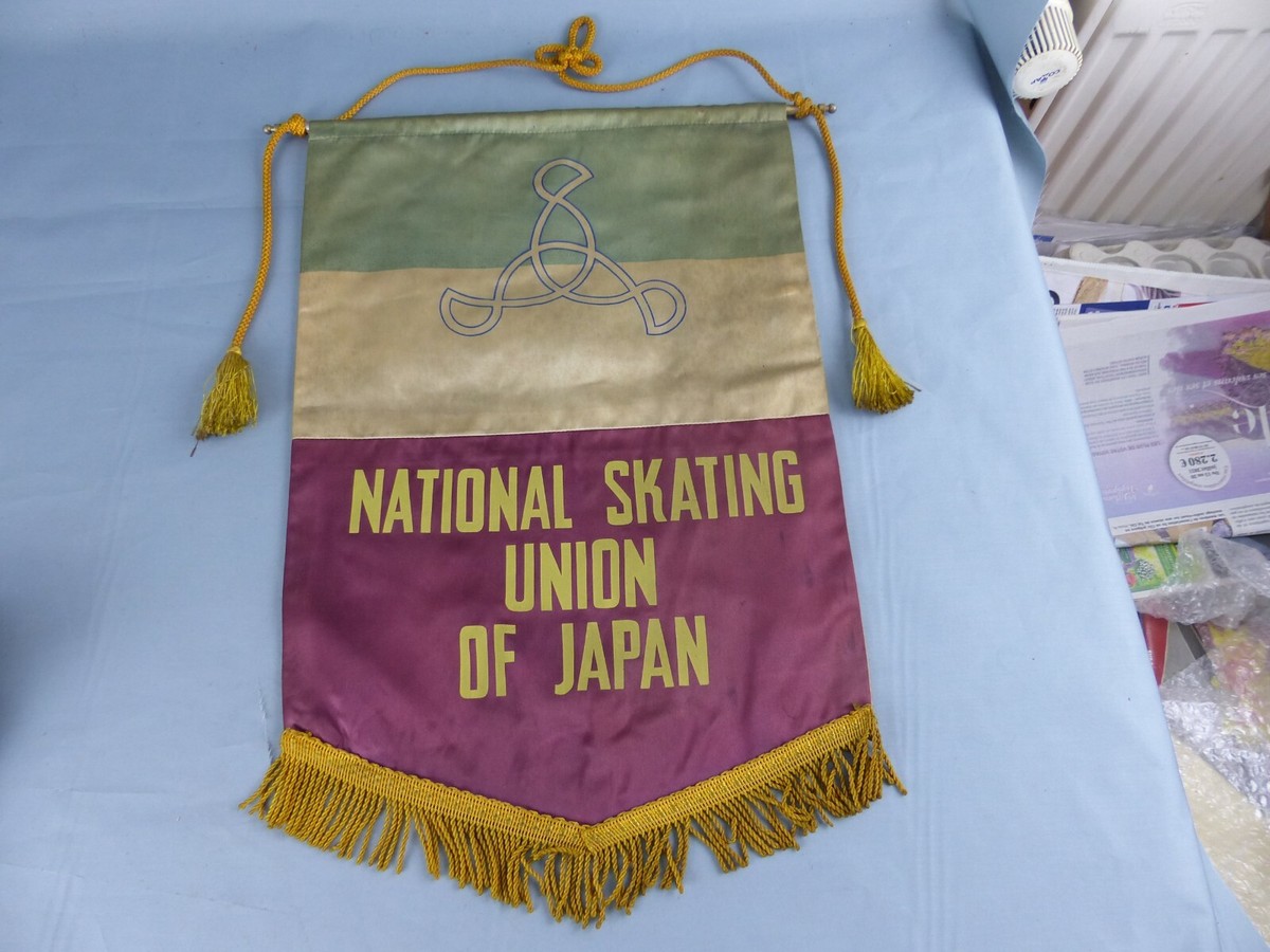 FANION PENNANT ICE HOCKEY GLACE NATIONAL SKATING OF UNION JAPAN WIMPEL BANDERIN