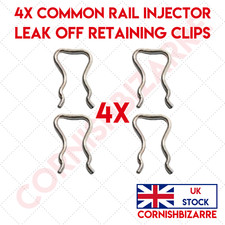 x4 INJECTOR LEAK OFF RETAINING CLIP PIPE CLIP FITS BOSCH COMMON RAIL 7701206568