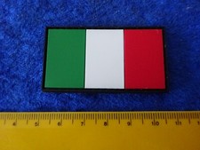 A60-5) Fahne/Flagge Milit&auml;r Patch Abzeichen Gummi Klett Italien