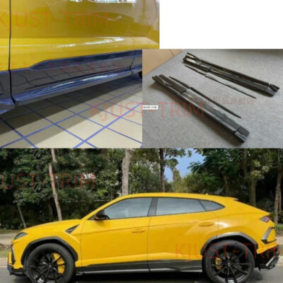 for Lamborghini Urus 18-23 Carbon Fiber Car Side Skirts Lips Extension Spoiler
