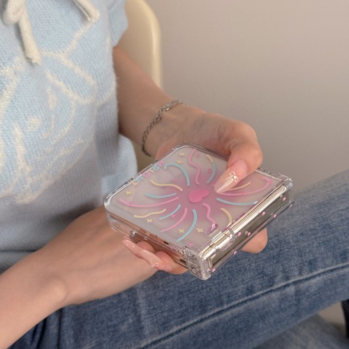 For Motorola Razr+2024 50 Ultra Fireworks Pattern With Strap Hinge Phones Case - Picture 7 of 12