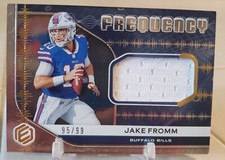 2020 Panini Frequency JAKE FROMM #FR-5 Rookie RELIC Jersey Card RC #/99 SP BILLS