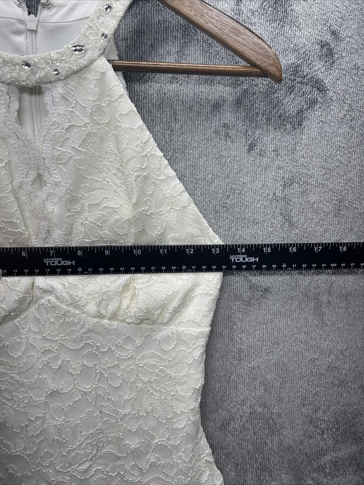 David Bridal (db) Sleeves Wedding Dress Woman’s size 4 Rhinestones - Image 3 of 4