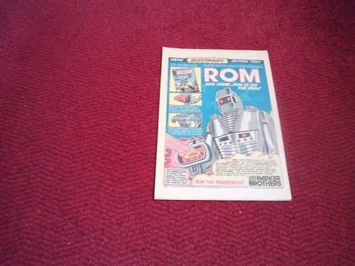 Rom the Spaceknight vintage  original advertisement Parker Brothers