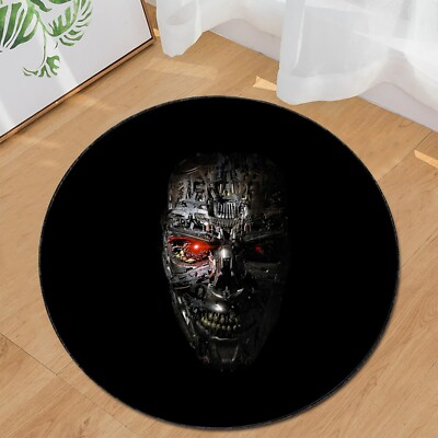 Terminator Movie Rug - Sci-Fi Robot Design - Cool Home Decor for Fans