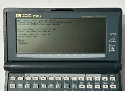 その他ノートPC本体 Hewlett Packard 200LX HP Hewlett Packard 200LX Palmtop PC 2mb RAM Case for sale