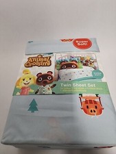 Animal Crossing New Horizons Super Soft Twin Sheet Set Bed Bedding New