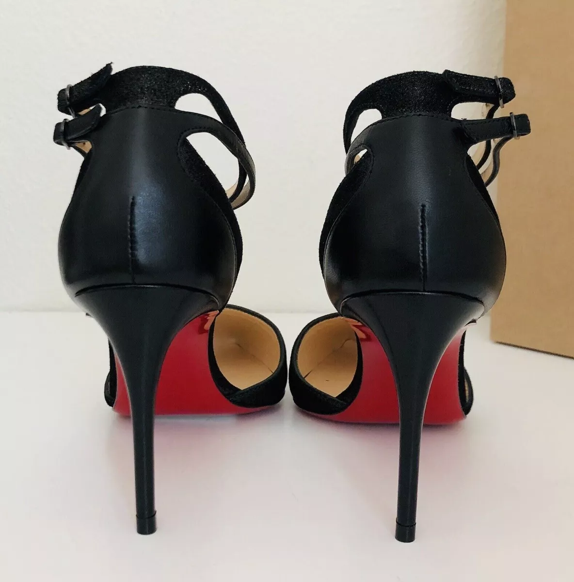 Christian Louboutin Uptown Double Black Pointed Toe Shoes 39) eBay