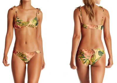 Vitamin A Zuma Bella Bralette sz L / 10 & Hipster bottoms sz XL / 12 set