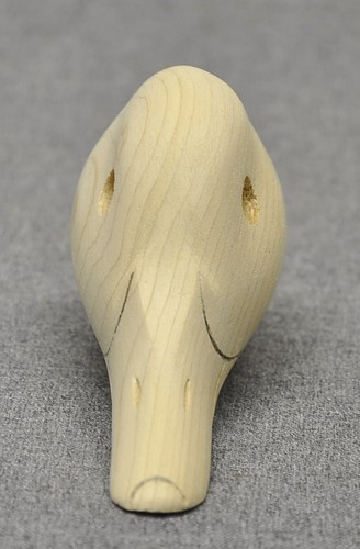 1-Mason PREMIER GRADE PINTAIL DUCK DECOY replacement head with 1/2" dowel 1910ca - Picture 6 of 8