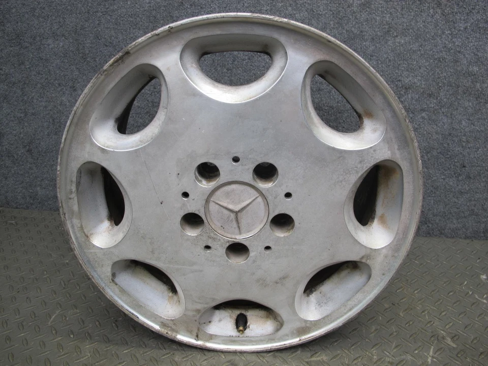 94-99 MERCEDES W140 JUEGO DE 4 LLANTAS DE ALEACIÓN DE FÁBRICA 16" R16 16x7.5J ET51 OEM Foto 3 de 4