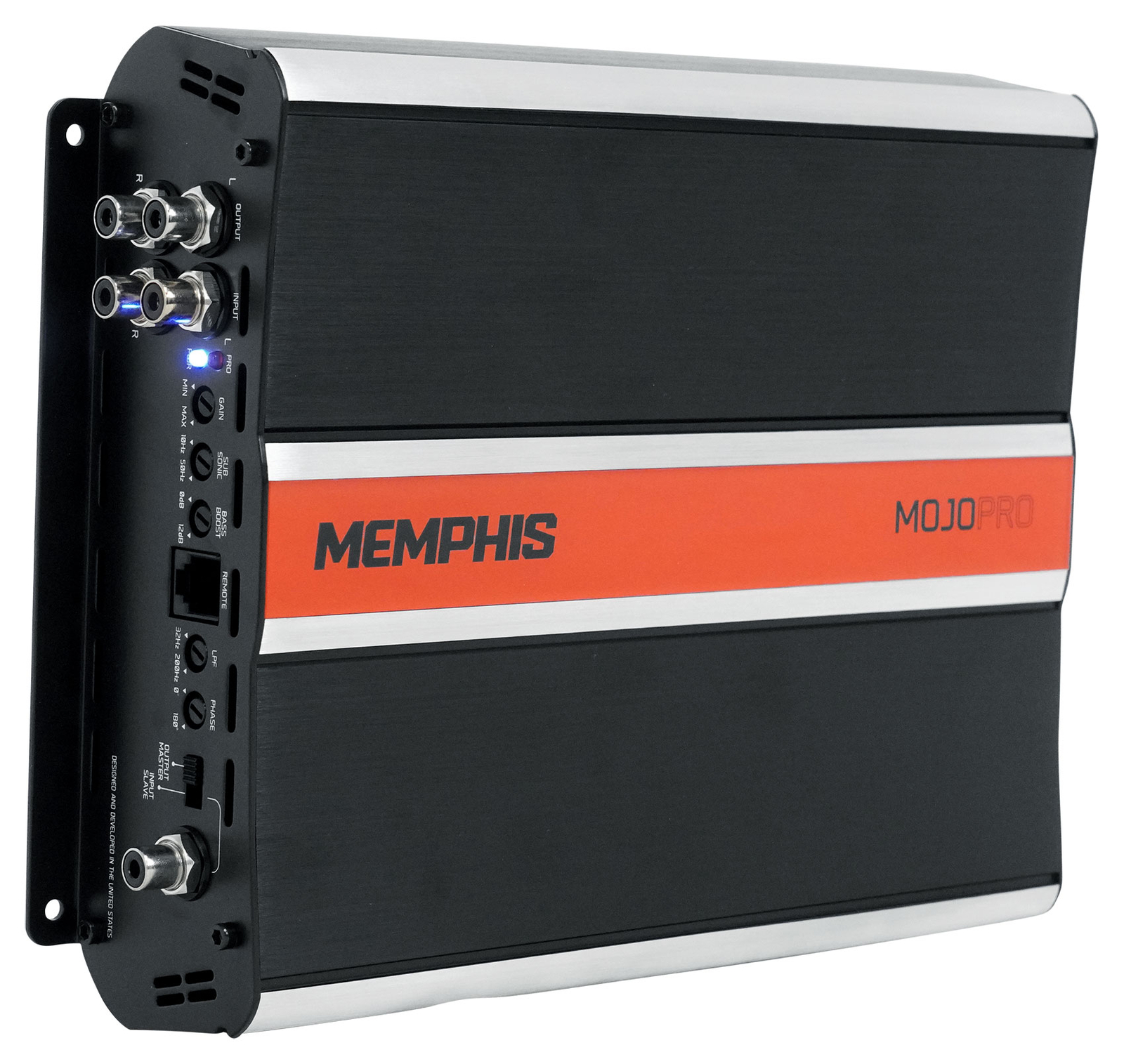 Автомобильный моноусилитель Memphis Audio MJP10001 мощностью 1000 Вт RMS при 1 Ом Пульт дистанционного управления Комплект усилителей