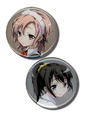 Haganai Rika & Yukimura Anime Metall Pin Set GE-50088