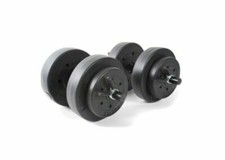 Gold's Gym Vinyl Dumbbell Weightlifting Set 40lbs total, new 