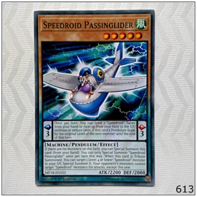 Speedroid Passinglider - MP18-EN102 - Common 1st Edition Yugioh