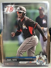 2017 TOPPS BOWMAN PROSPECTS 5X7 #BP129 ISAEL SOTO MIAMI MARLINS 17/49
