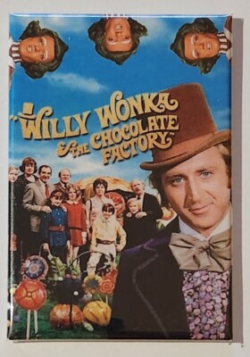 Willy Wonka & The Chocolate Factory Movie Refrigerator Magnet 2'' X 3'' fridge