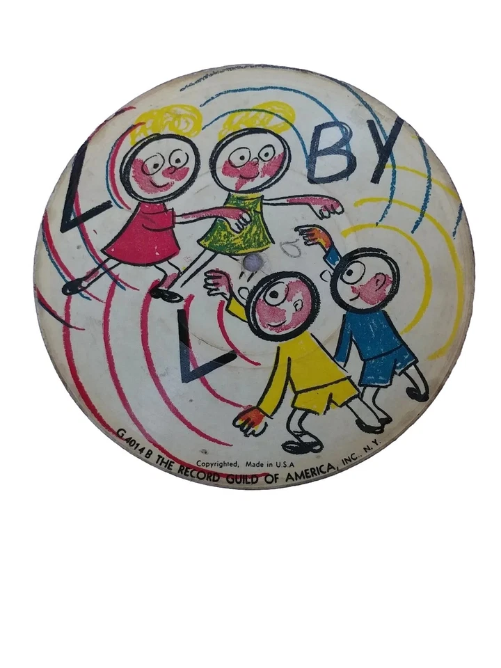 Record Guild of America Cardboard Picture Record ROUND THE VILLAGE 78RPM 50s Foto 2 de 3