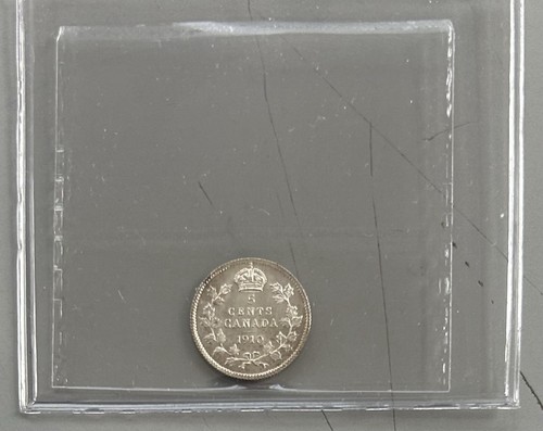 1910 Canada Five Cents - Pointed Leaves - ICCS MS64 - XWQ 873 C1 - Picture 2 of 4