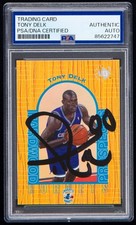 Tony Delk Signed 1996-97 Upper Deck UD3 Rookie Card #10 (PSA) Charlotte Hornets