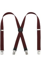 KANGDAI Mens Braces with Very Strong Metal Clips X Style One Size