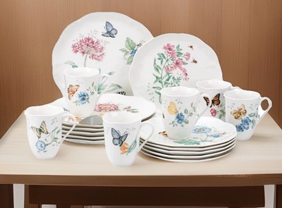 Lenox Dinnerware Set_Butterfly Meadow_ 18-Piece Set_Brand New 
