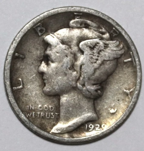 1929D Mercury Dime - Fine - #0696E