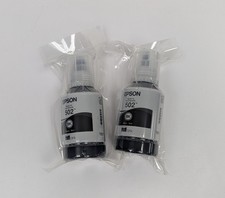 Genuine Epson 502 Black Ink Bottle 2 Pack for ET-2700 ET-2750 ET-3700 ET-3750