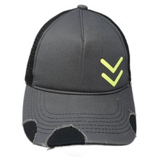 Unbranded Snapback Trucker Hat Gray One Size Adjustable Mesh Back Outdoor