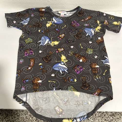 LuLaRoe Disney Kids Gracie Size 6-Alice In Wonderland Prints. NWOT - Picture 4 of 11