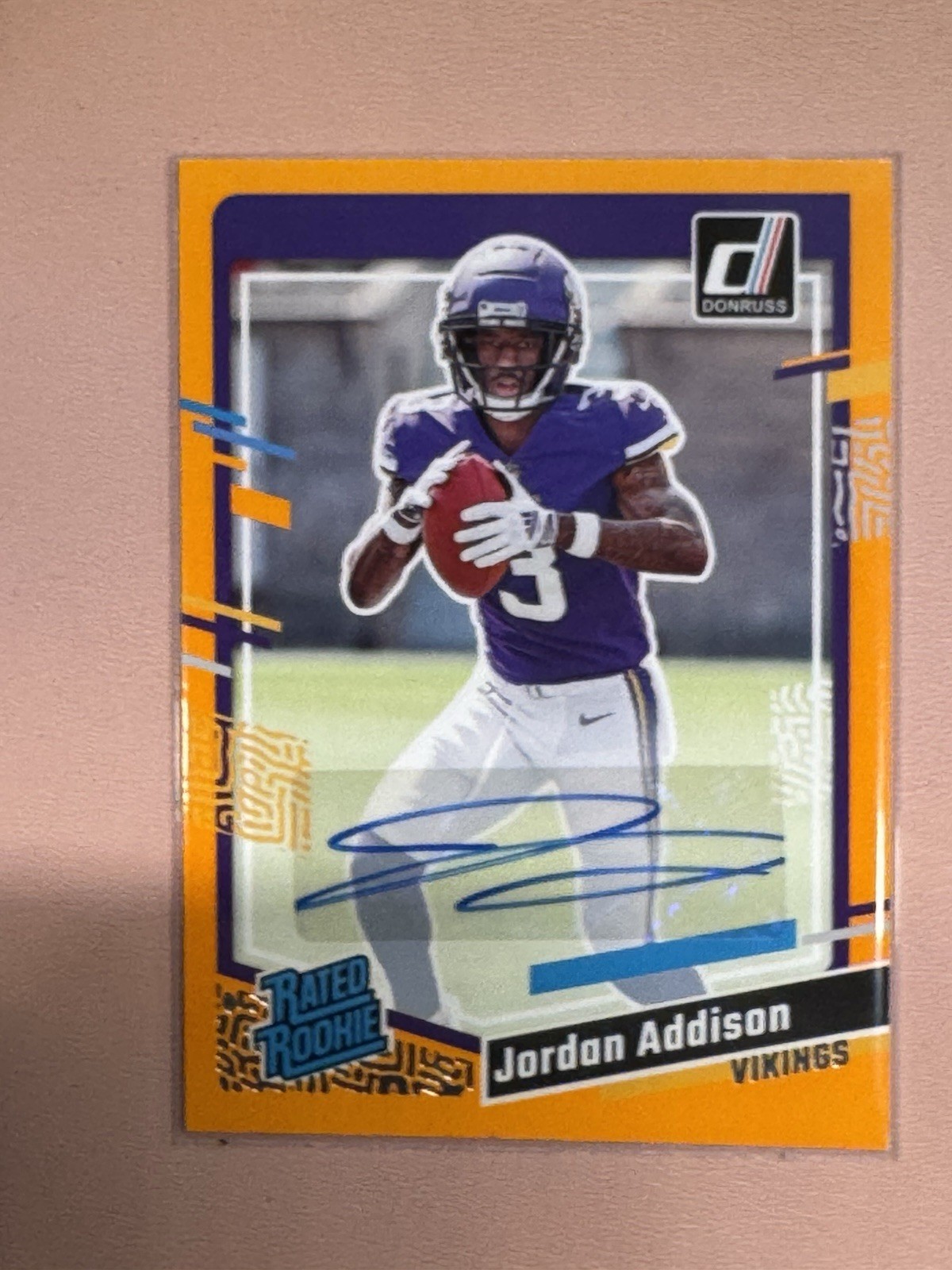 🔥 2023 Panini Donruss Rated ROOKIE Orange AUTO Jordan Addison #368 🔥