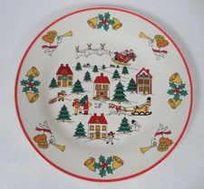 Jamestown China 'Joy of Christmas' 10.5" Dinner Plate, EXC